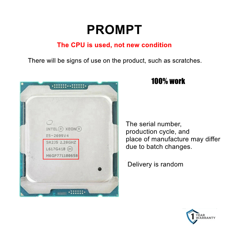 Intel xeon E5 2699 V4 CPU 22-c - E5 2699 V4 recensie en prijs