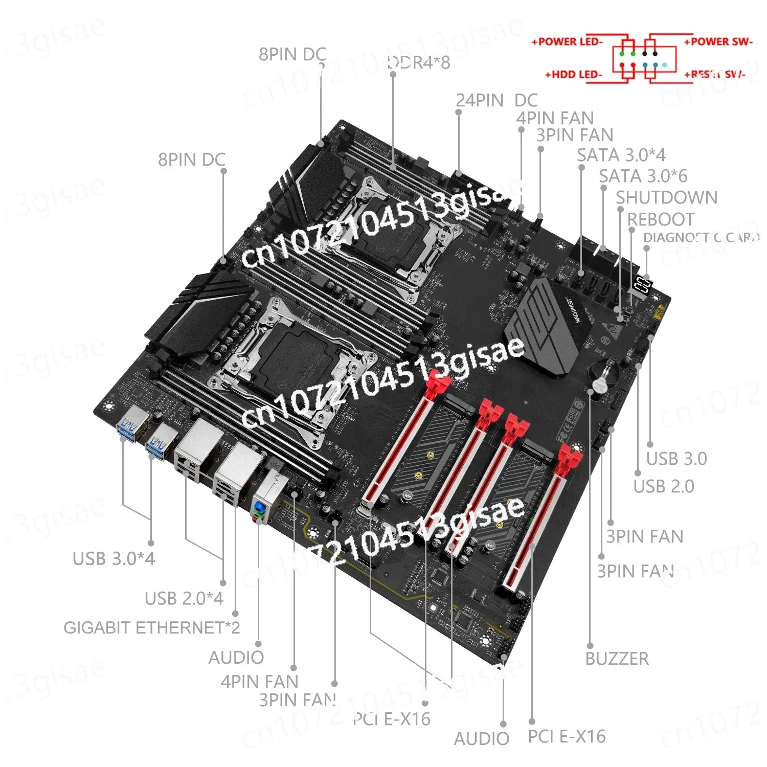 Monteur X99 D8 MAX moederbordp - E5 2699 V4 recensie en prijs