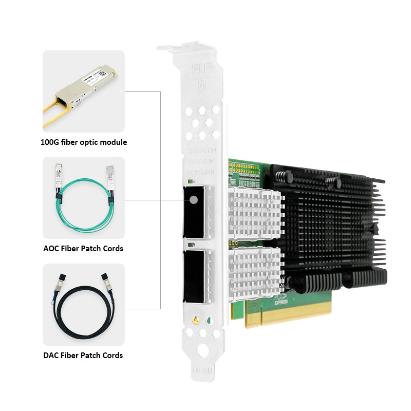 LR-LINK 1014PF 100G netwerkkaa - 100Gbe Qsfp28 Network Card recensie en prijs